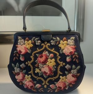Vintage large Needlepoint bag